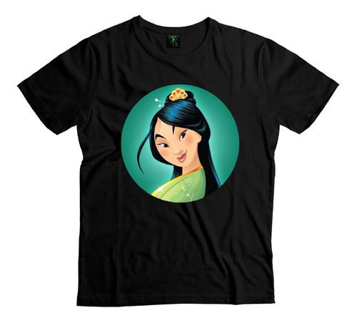 Polera Mulan Princesa Algodón Estampada Unisex