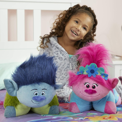 Muñeco De Peluche Rosa Trolls World Tour Poppy, 30 Cm