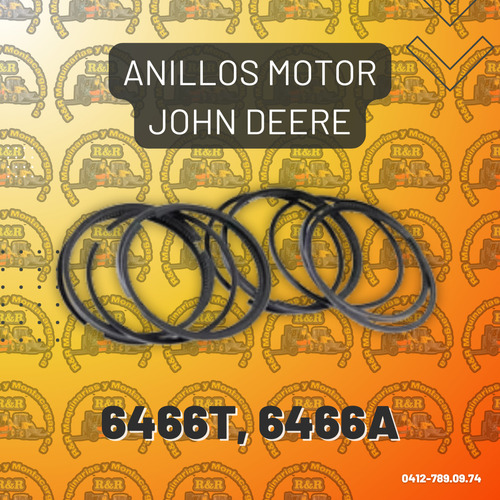 Anillos Motor John Deere 6466t, 6466a