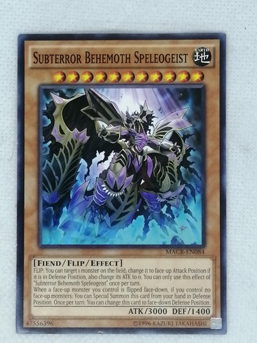 Subterror Behemoth Speleogeist Comun Yugioh