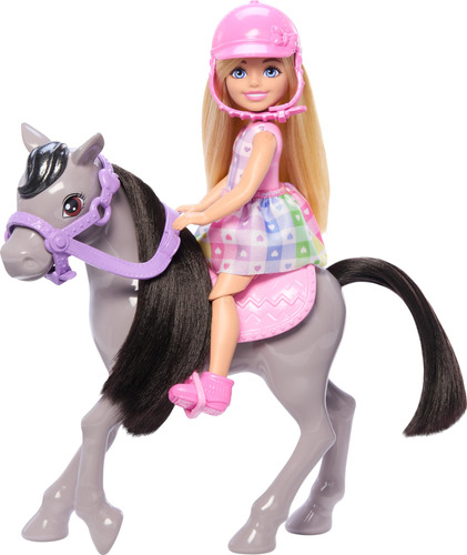 Barbie Set De Juego Chelsea Paseo En Pony Para Niñas De 3 Añ