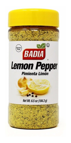 Badia Lemon Pepper Pimienta Limón Kosher Sin Tacc  X 184g