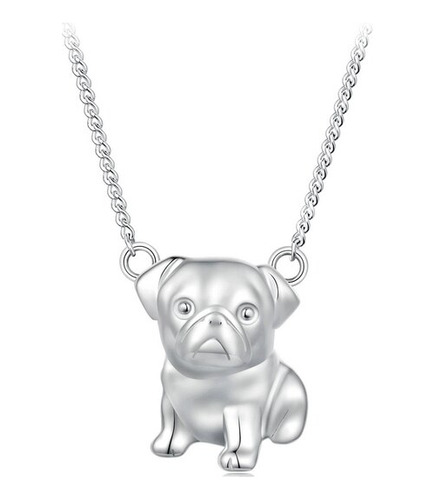 Wostu-collar Con Colgante De Mascota De Pug Especide La Gema