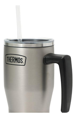 Vaso Térmico Thermos Classic Con Asa 850ml Acero Ot-850ms-ti