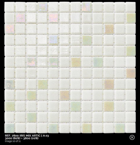 H2o Malla Mosaico Piscina Blanca Iris Mix Artic 30x30 7800