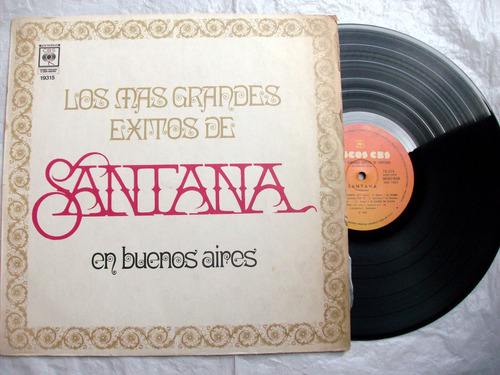 Santana - Grandes Exitos En Buenos Aires / Vinilo 1973 Vg+