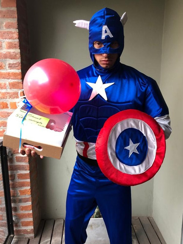 Disfraz Capitán América X24hs Noesventa Almagro Adulto 