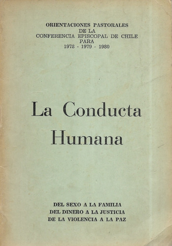 La Conducta Humana / Orientaciones Pastorales