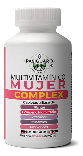 Multivitamínico Mujer Complex 120 Capletas De 900 Mg