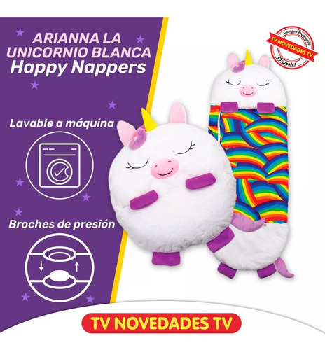 Peluche Almohada Y Saco De Dormir - Happy Nappers Unicorniob