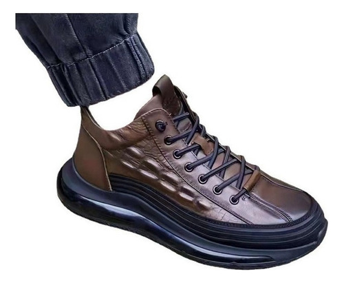 Zapatillas Deporte Con Patrón De Cocodrilo Hombre Zapatos