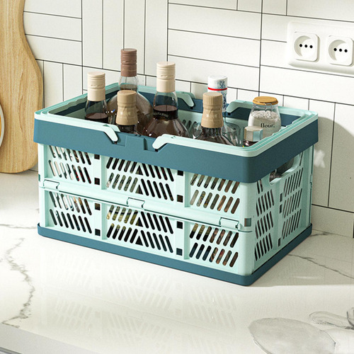 Canasta Plegable Con Asas Para Compras
