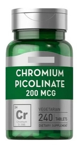 Picolinato De Cromo 200mcg 240 Tabletas 