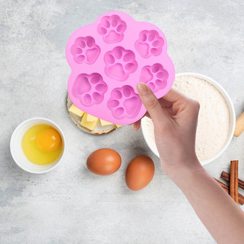 Molde Silicona 7 Garritas Huellas - Repostería Jabones Velas Color Sorpresa