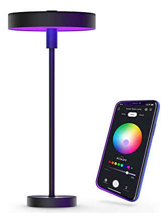 67240 Wi-fi Smart Table Lamp, Satin Black, No Hub Requi...