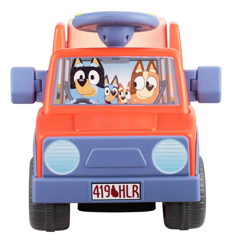 Bluey Carro Montable Bluey Eléctrico 6v Niños De 2-4 Años Rosa Chicle