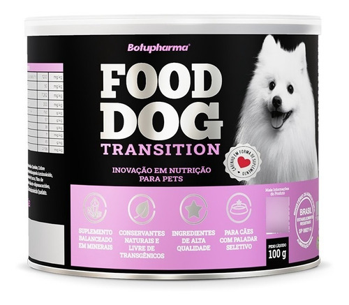 Food Dog Transition Minerais 100g - Botupharma