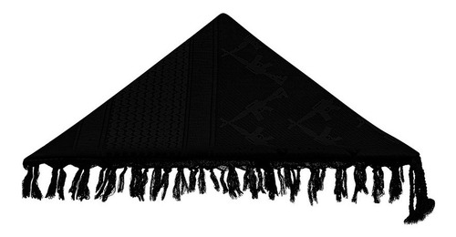 Shemagh Lenço Árabe Tático Allblack Gun 100% Algodão Indiano