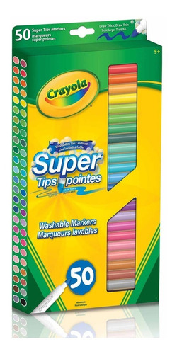 Super Tips Crayola, Estuche Con 50pz