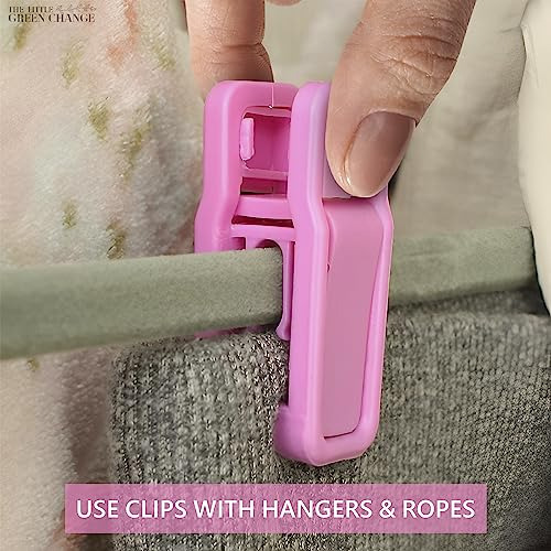 40 Piezas De Ganchos Para Ropa De Bebé Con Clips Para Colgar