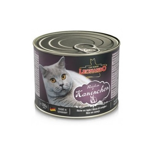 Leonardo Latas Quality Gatos Conejo 200gr Pethome