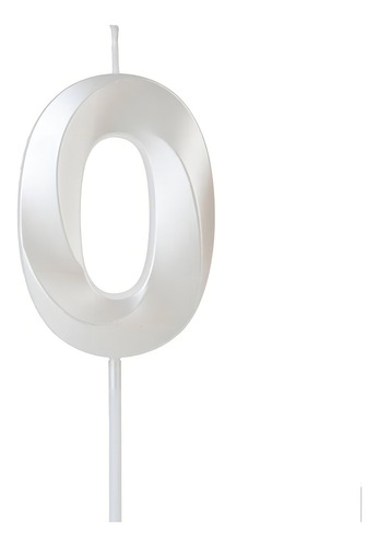 Silverplastic Design Cor Branco Em Forma De Número Layout Lisa