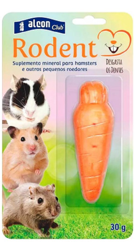 Suplemento Alcon Rodent Hamster 30g Para Dentes Saudáveis