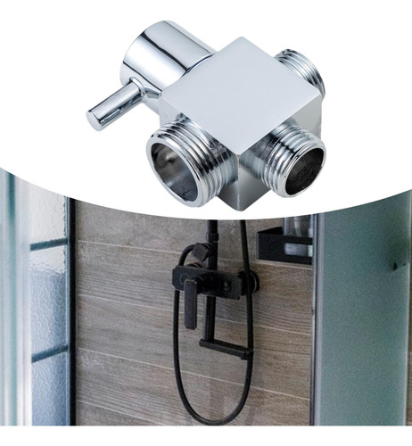 Accesorios De Válvula Desviadora De Cabezal De Ducha Plata