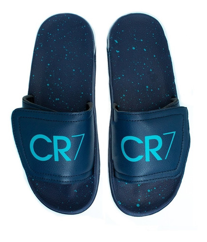 Imagen 4 de 4 de Sandalias Hombre Cr7-10 Azul Moletto