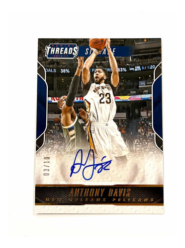 Anthony Davis Autógrafo Compañero De Lebron James Panini