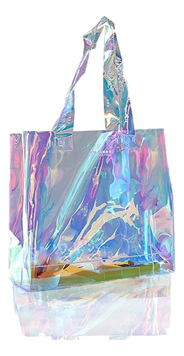 Bolsa Mano Transparente Para Mujer Laser Reutilizable Hombro