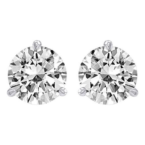 Pendientes De Diamantes De 1 Quilate (color I-j, Claridad S.