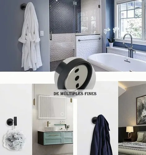 Imagen 4 de 10 de Juego De Accesorios De Baño Plata Mate, 7 Piezas