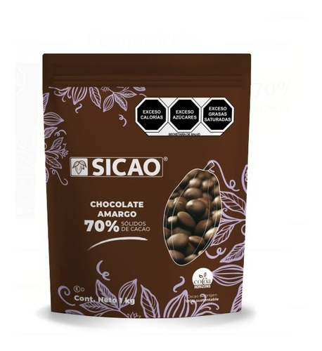 10 Kg De Chocolate Sicao Amargo 70% Cacao
