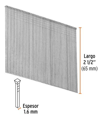 Clavadora neumática de calibre 16, con clavo de hasta 2-1/2