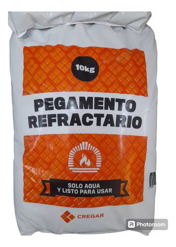 Cemento Pegamento Refractario 8 Kg Rinde 1 M2 Ladrillos