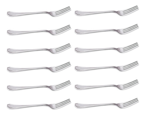 Conjunto De 12 Garfos De Mesa Class Inox Class Home