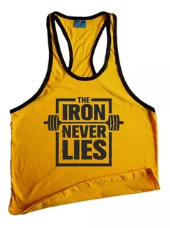 Musculosa Olimpica Iron Never Lies Gym Gimnasio Crossfit