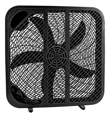 Ventilador De Caja 50 Cm, 3 Velocidades, Color Negro