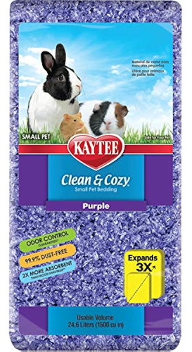 Kaytee Clean & Cozy Purple Bedding, 1500-cubic-inch