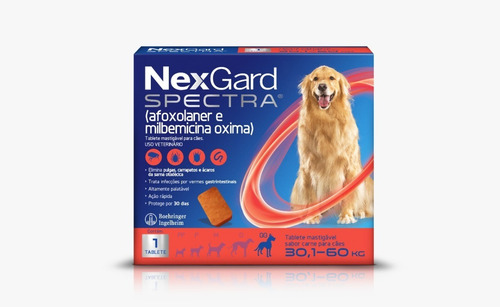 Nexgard Spectra Antipulgas E Carrapatos 30,1 A 60 Kg 