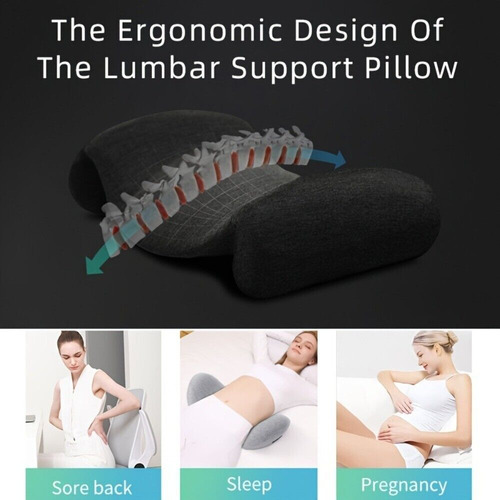 Almohada Para Dormir Con Soporte Lumbar De Espuma Viscoelást