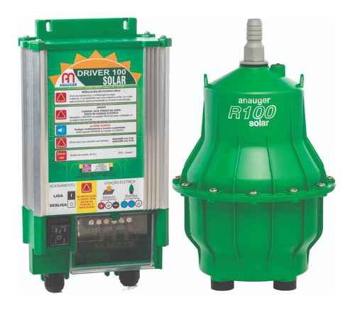 Imagem 3 de 10 de Kit Bombeamento Anauger R100 + Placa Solar 330w + Mc4