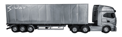 Caminhão Miniatura Iveco Carreta Baú S-way Em Várias Cores