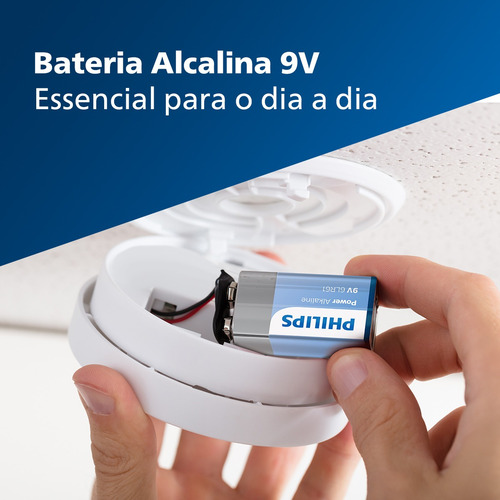 Bateria Alcalina Philips 9v- 6lr61p1b/97