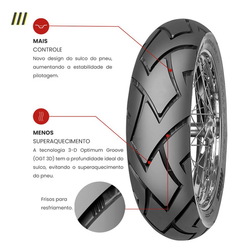 Par Pneu Moto Custom 90/90-21 + 170/60-17 Mitas