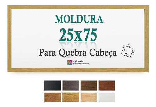 Moldura Cru 25x75 Cm Quebra Quadro Cabeça 500 Peças Petg