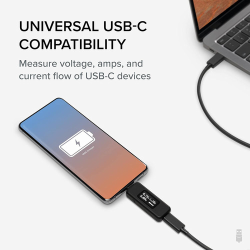 Medidor Voltaje Amperaje Usb-c Pantalla Oled