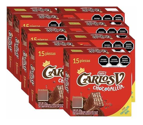 Carlos V Chocogalleta 120 Pz De 15 Gr C/u