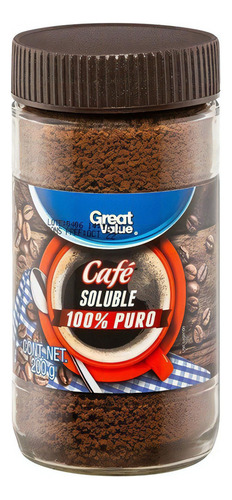 Café Soluble Great Value 200 G Delicioso